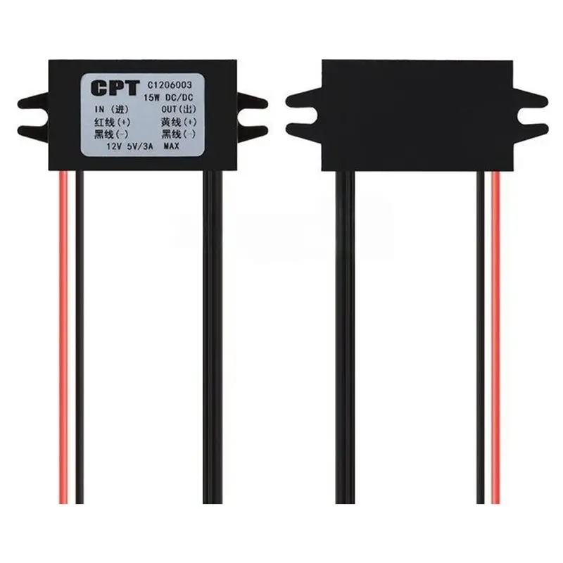 B23B Buck Converter 3A 12V To 5V Adapter Micro USB Mini USB Adapter Auto Protection