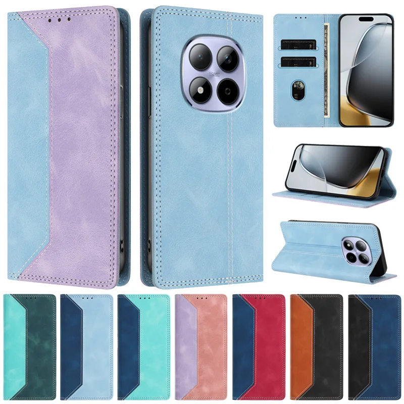 Étui magnétique pour Xiaomi Redmi Note 15 Pro 5G, coque pour Xiaomi Redmi Note 15 15Pro+ Plus 5G, housse de téléphone en cuir tendance, funda