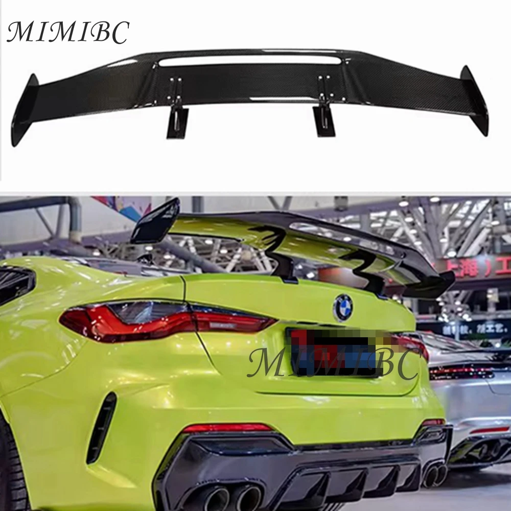 FOR BMW 4 Series 430i 440i   G22 G23 2021-UP Dry Carbon Fiber Large Rear Spoiler Wing universal trunk spoiler