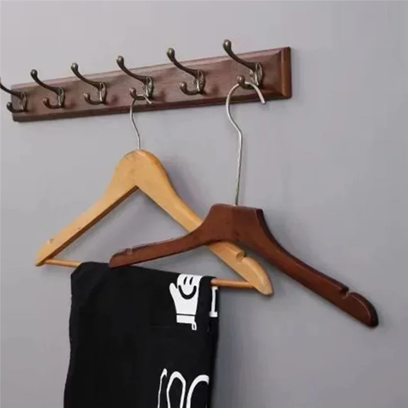 خطاف تعليق حائط من الخشب الصلب GYTB لأبواب غرف النوم، رف معطف صديق للبيئة لغرفة النوم والباب
