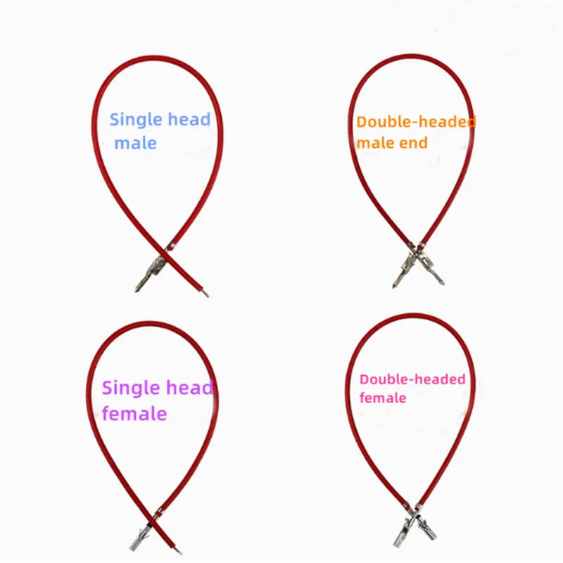 

10PCS 5557/5559 Double-head male and female terminal cable Double-headed colored air interlocking 10/15/20/30/50CM