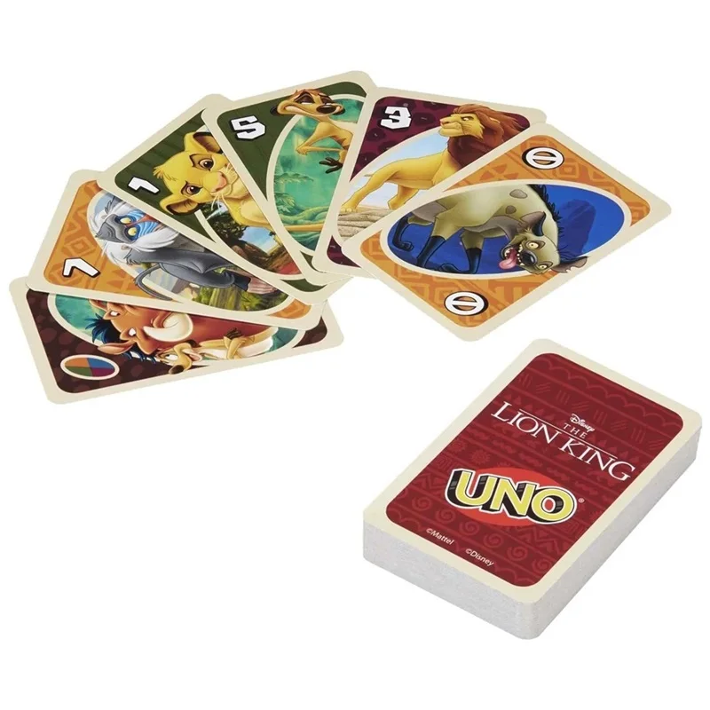 Mattel Games UNO Disney Wish Card for Family Night Featuring Tv Show Themed Graphics and a Special Rule for 2-10 Players