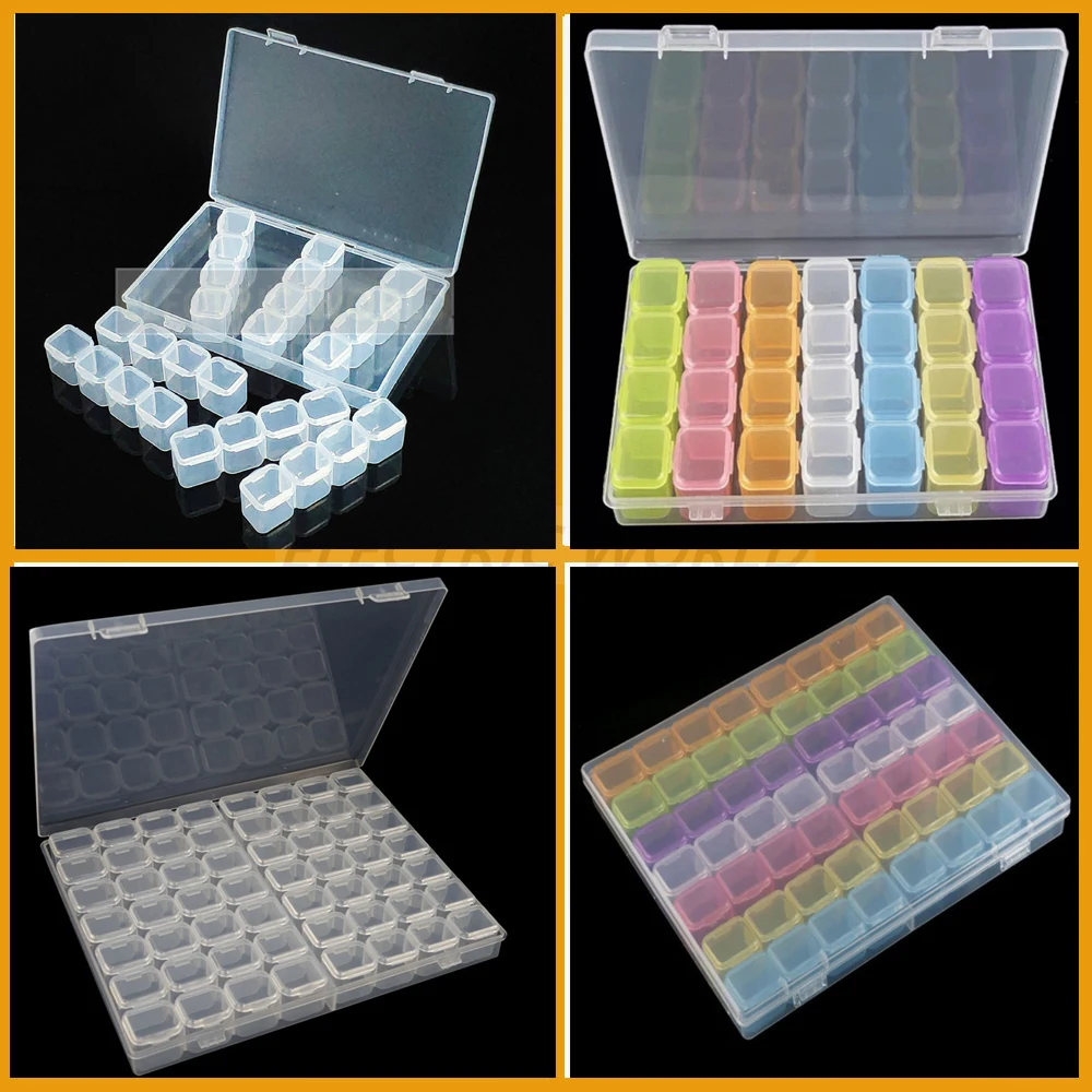 28 Separate grids Plastic Container Plastic Box Practical Adjustable Compartment bead storage case Screw Holder Case Organizer