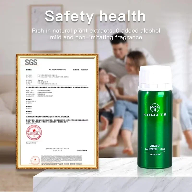 نامست 100 مل زيوت عطرية ناشرة نكهة زيت عطر خشبي معطر للمنزل والفندق والسيارة باستخدام المواد الطبيعية