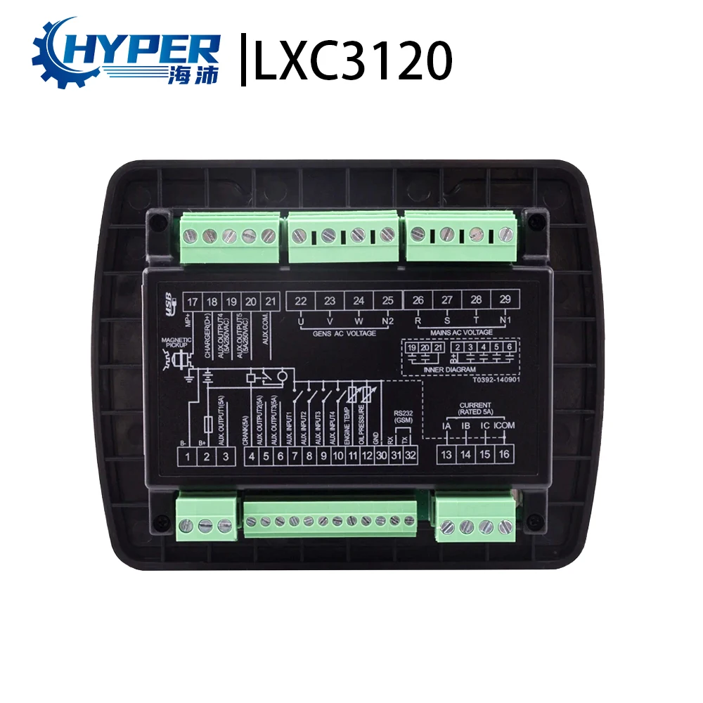 LXC3120 Lixise Controller Module Engine Auto Start Stop Diesel Generator Electronic Control Board Panel genset controller