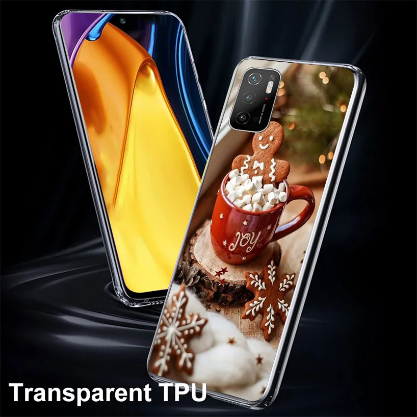 Cute Cookie Man Phone Case For Xiaomi Poco X3 GT X5 X4 Nfc M5S M3 M2 M4 Pro F3 F2 F1 Mi Note 10 Lite A3 A2 Shell Coque