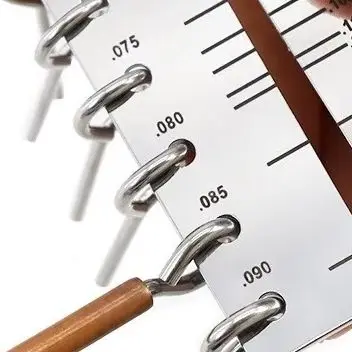 Stainless Steel Capillary Tube Gauge For CT 1101 AC Copper Pipe OD ID Measuring Tool Metric For Imperial Dual Scale