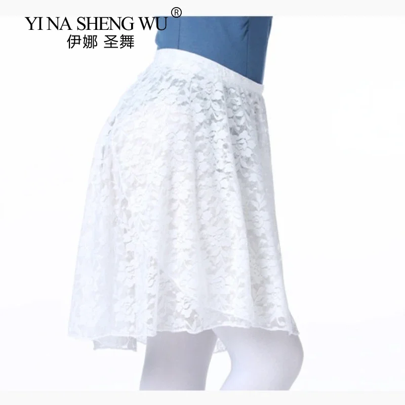Spódnica do baletu dla dorosłych i dzieci, szyfonowa, jednolita, wiązana, z nadrukiem, do ćwiczeń, trykot, odzież taneczna, spódnica damska do tańca baletowego.