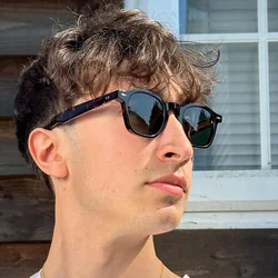 MIZHO Original Brand Design PC Frames Gradient Tiny Sunglasses Women High Quality UVB Brown Oculos De Sol Masculino Eyewear Men