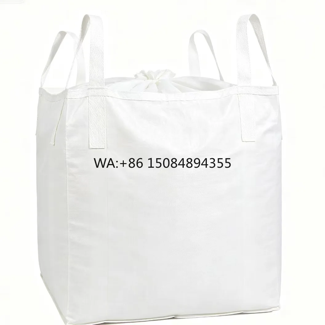 1000-2000kg Extra Thick Cross Loops Ton FIBC Bag Heavy Load Anti Tear Mine Gravel Coal Ash Storage Container