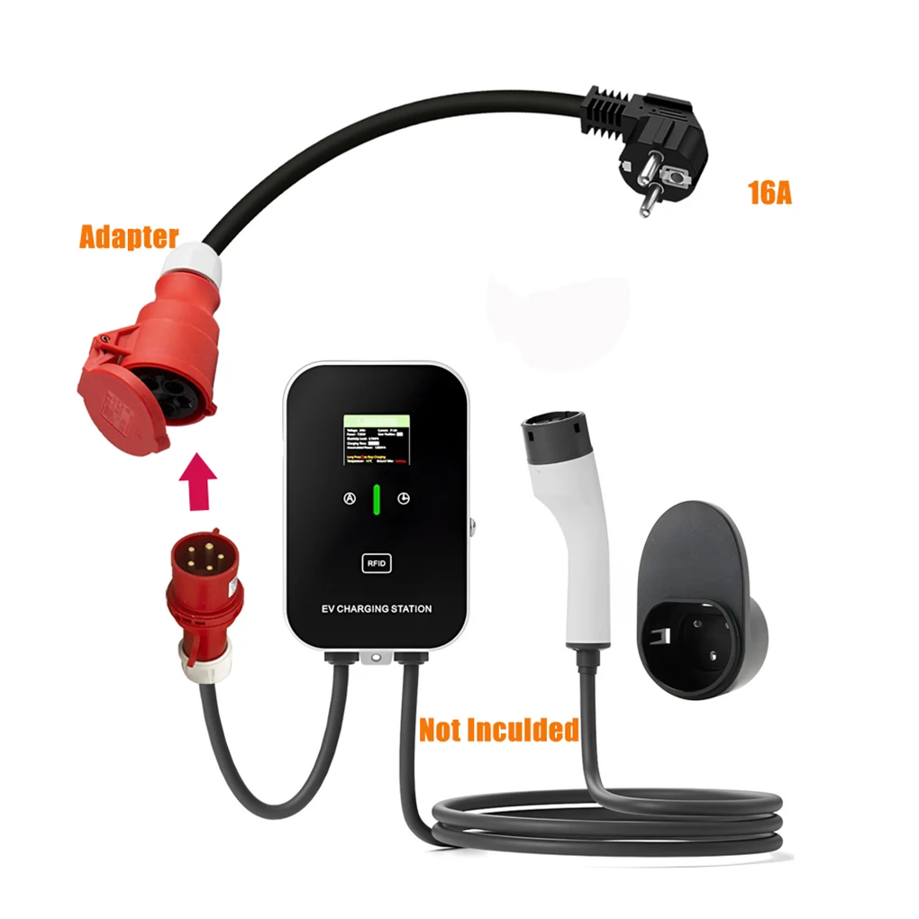EU Portable CEE Power Female Plug 5 Pins CEE Power Female Plug For 3 Phase EV Chargers Reliable