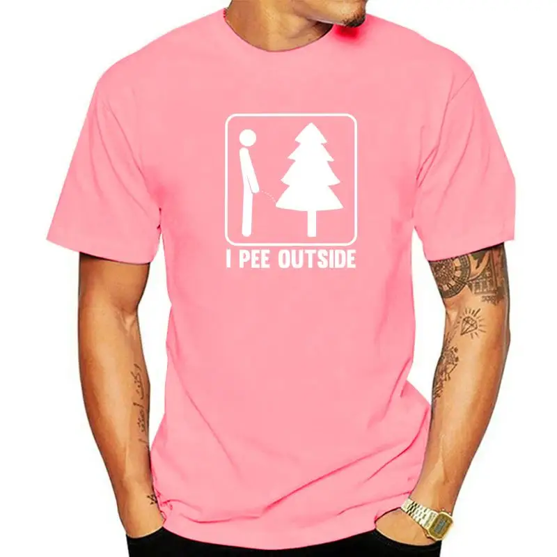 

Mens I Pee Outside Funny Camping Tshirts Men Birthday Tops T Shirt Cotton Man T Shirt Cool Fashionable Christmas Clothing