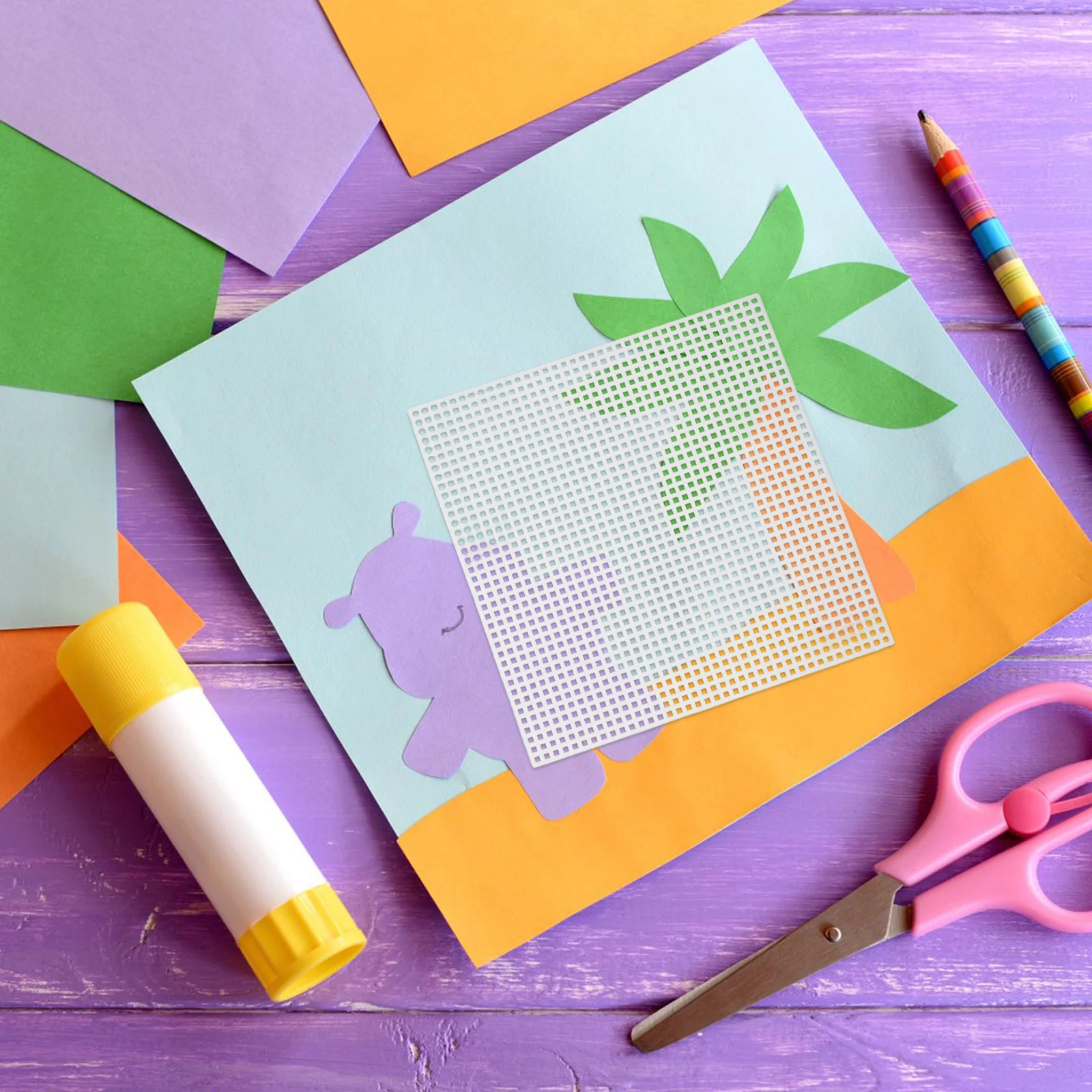 

20Pcs Plastic Eye Mesh Sheets 14.5x14.3cm Breathable Lightweight for Cosplay Mask Making Animal Mask Craft Supplies Costume Mesh