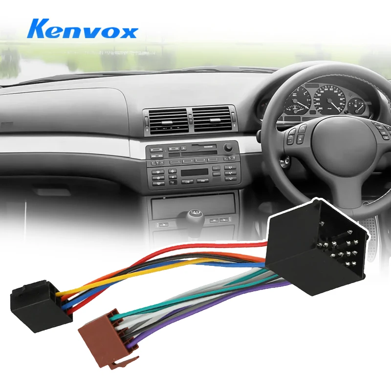 

Car Accessories Wiring Harness Car Audio Setup Practical Design Wear-Resistant ABS Material For BMW E34 For BMW E36