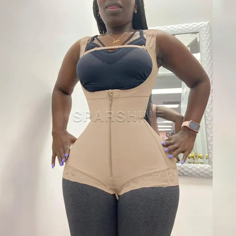 Fajas Women Slimming Double Compression Abdominal Control Shapewear Adjustable Straps Butt Lifter Flat Bellly Bodysuit