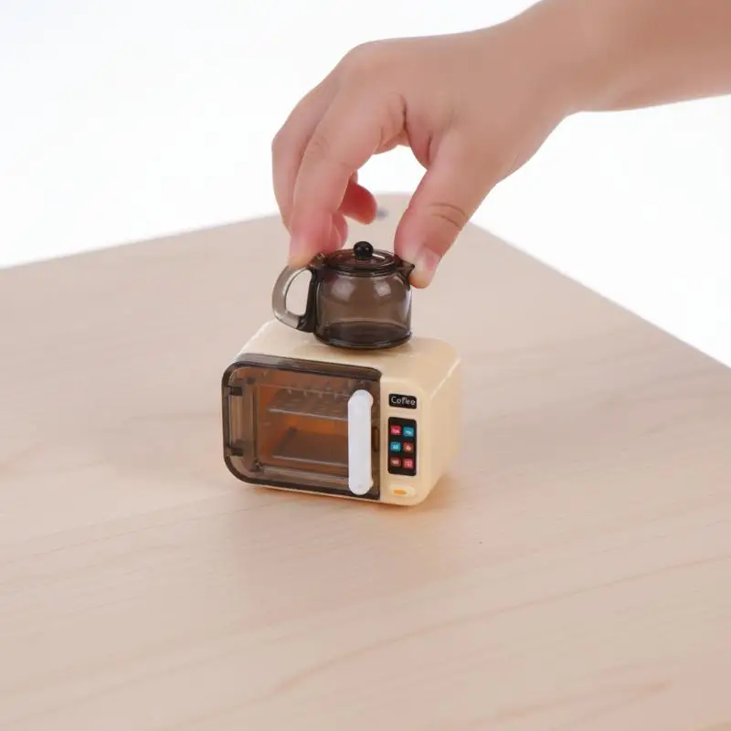 1 Set 1 12 Scale Dollhouse Coffee Machine Egg Beater Set Realistic Toy Appliance for Mini Kitchen Room Scene Decoration