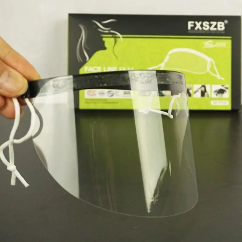 50 PCS Transparent Hair Cutting Face Shield Waterproof Scratch Resistant Easy Clean for Home Salon