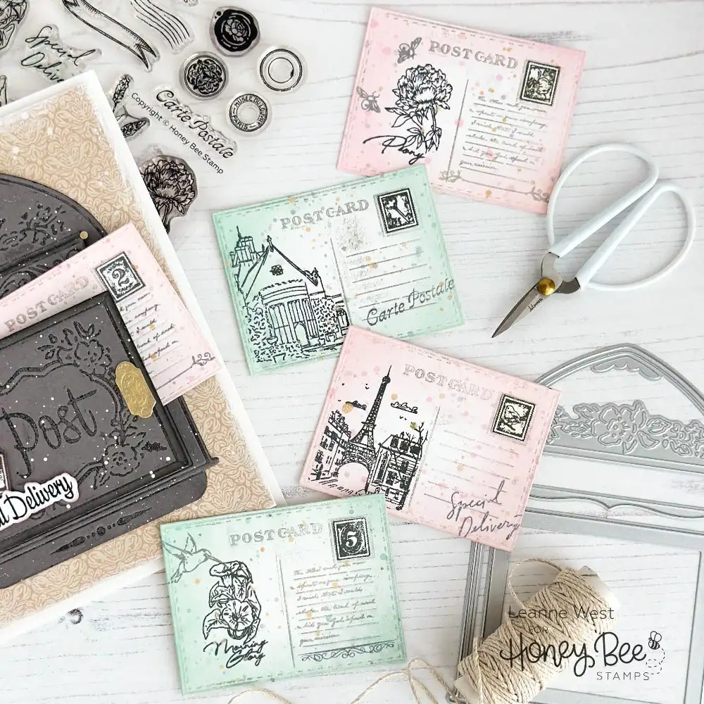 Mini pocztówka wykrojniki do metalu pieczęć dla DIY Scrapbooking album fotograficzny tworzenie kartek materiały dekoracyjne