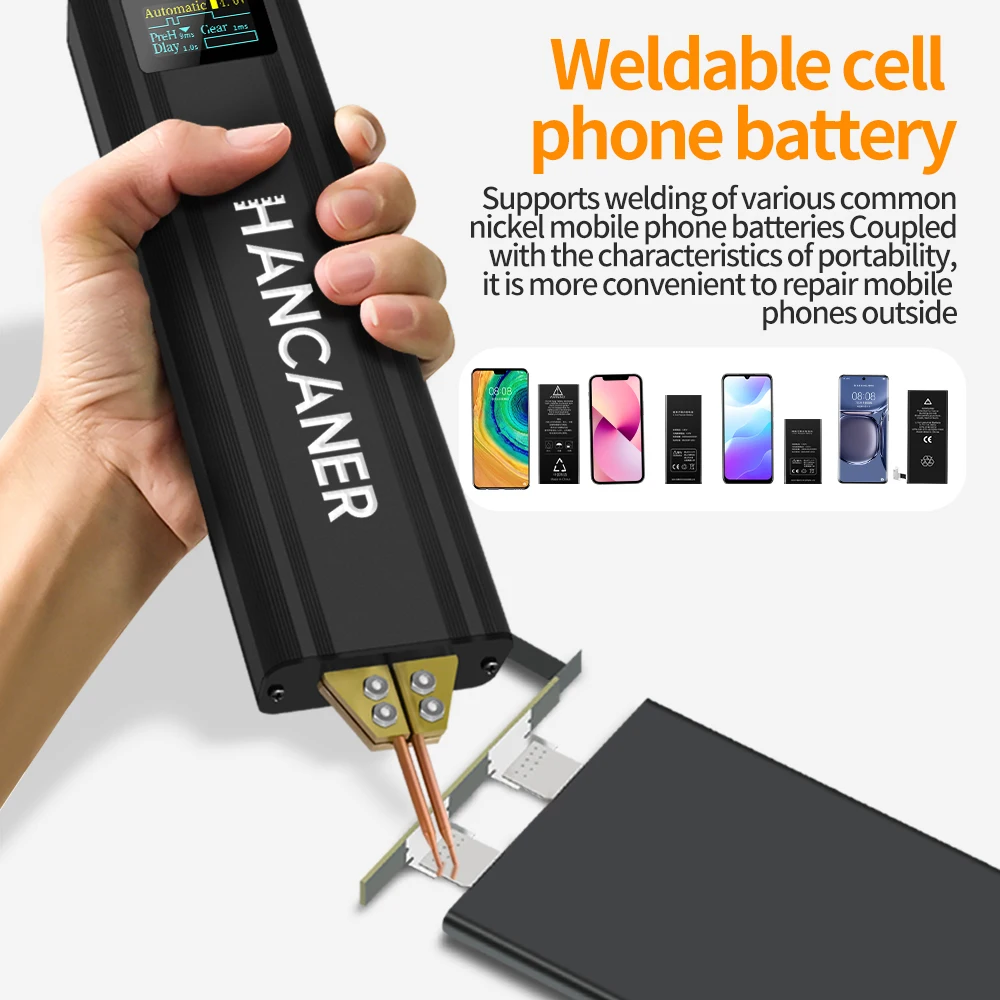 Soudeuse par points à 80 vitesses, Portable et réglable, affichage numérique, Mini Machine à souder par points, prend en charge le soudage 0.1-0.15mm