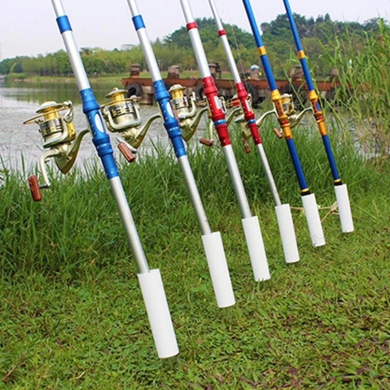 Q39E Fish Rod Holder Bracket Fishing Rod Rack Stand Fish Rod Holder for Insert Ground