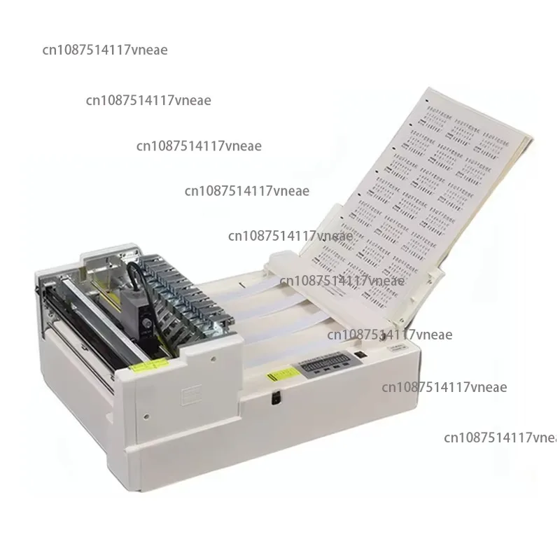 A4 Full Auto Adhesive Label Slitter Machine - Straight Blade Cutter for Stickers/PET/PVC Paper with 30-Sheet Auto Feed