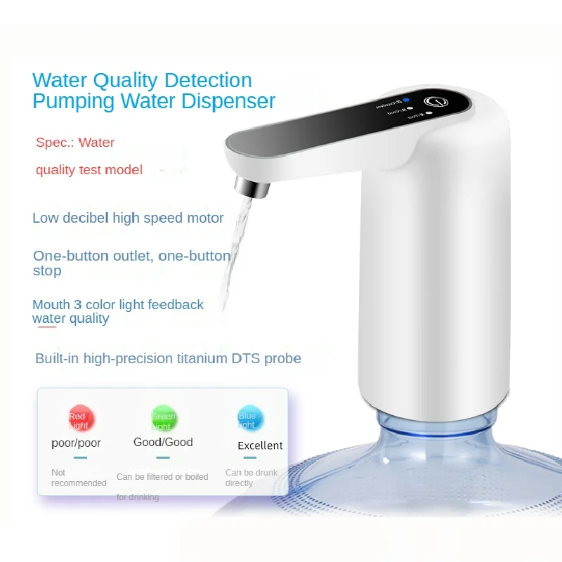 

Pump Dispenser for Bottled Gallon Water Quality Detect Garrafon 4.5L- 19 L 20 Liters Drinking Camping 5V Mini Electric Extractor