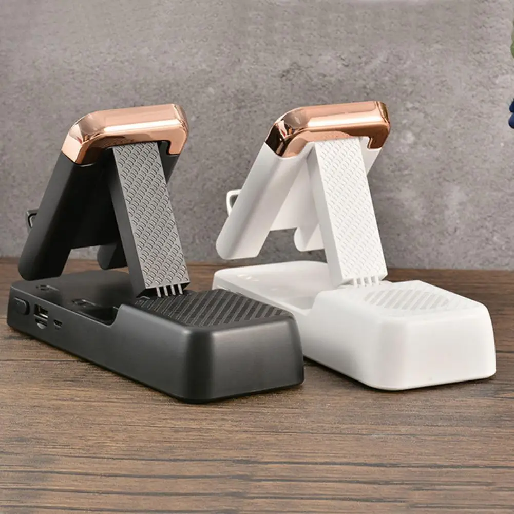 

F18 Useful Tablet Holder ABS Adjustable Compact Bluetooth Phone Tablet Bracket Phone Bracket Heavy Bass
