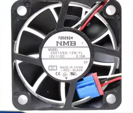 

NMB 05015SS-12N-YL DC 12V 0.10A 50x50x15mm 2-Wire Server Cooling Fan