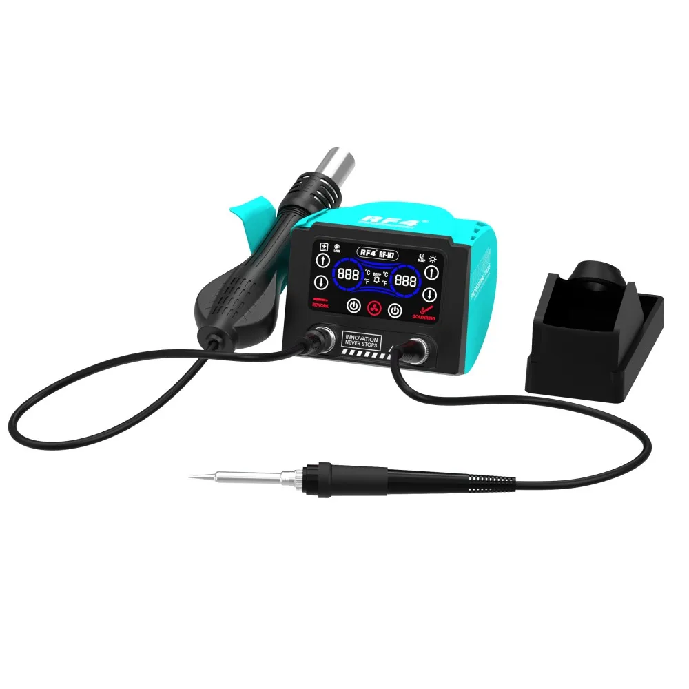 RF4 RF-H7 Dual Station Soldering Station 500W Hot Air Gun Disassembly Soldering Station Mobile Phone BGA Motherboard Repair