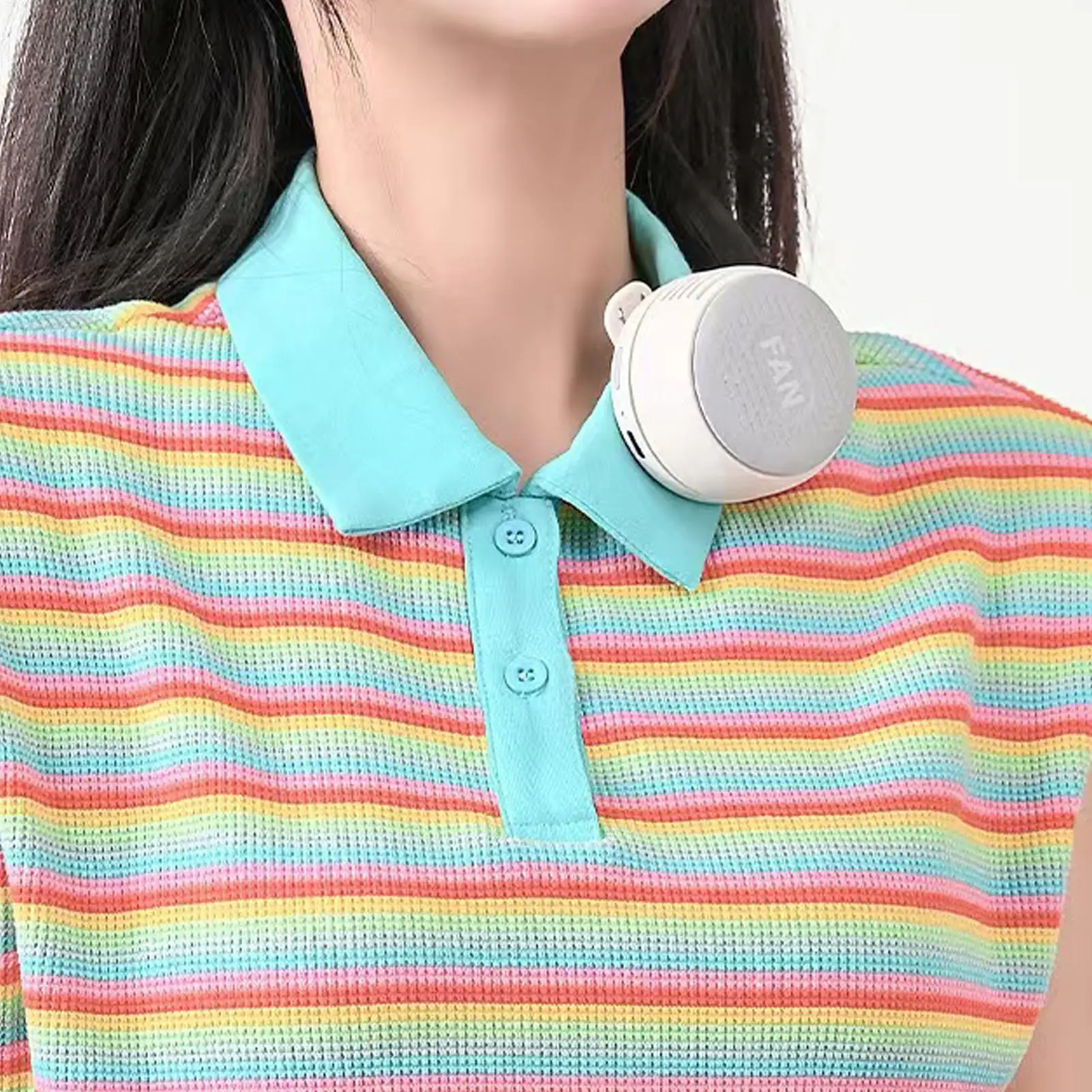 

Clip Fan Rechargeable Bladeless Handheld Battery Powered Personal Mini Fan For Bag Shirt Waist Neck Travel Outdoor Summer Beach
