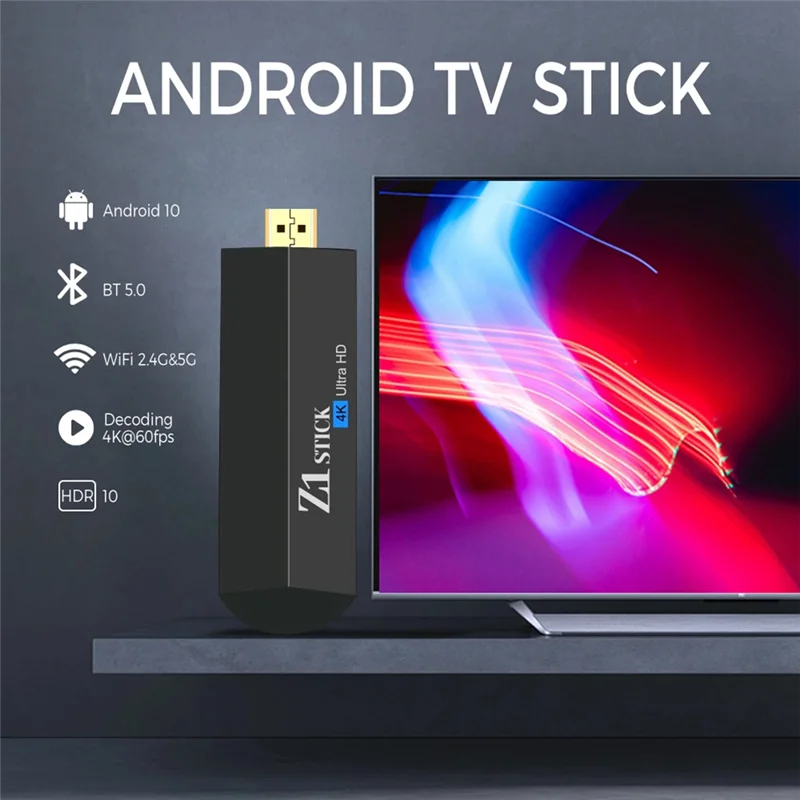 Z1 Stick H313 2Gb + 16Gb Rom Stickกล่องทีวี 4K Android 11 Atv Ui BtเสียงระยะไกลFire Tv Stick 4K Vs Fire Stickทนทาน-EU Plug-PO