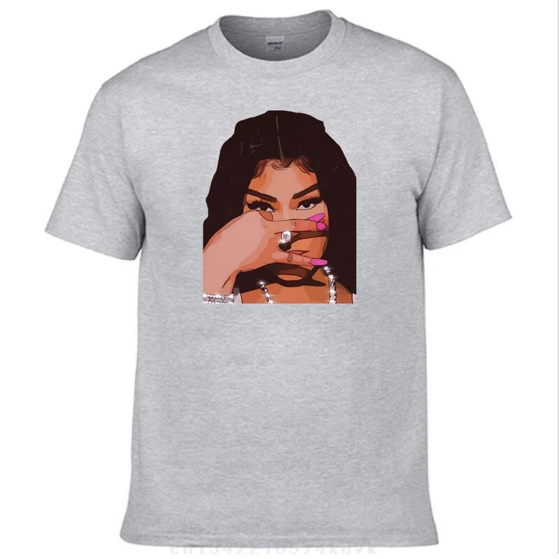 Rapper Nicki Minaj Face Graphic Print t-shirt uomo donna Hip Hop  maglietta oversize Unisex t-shirt in cotone Y2k
