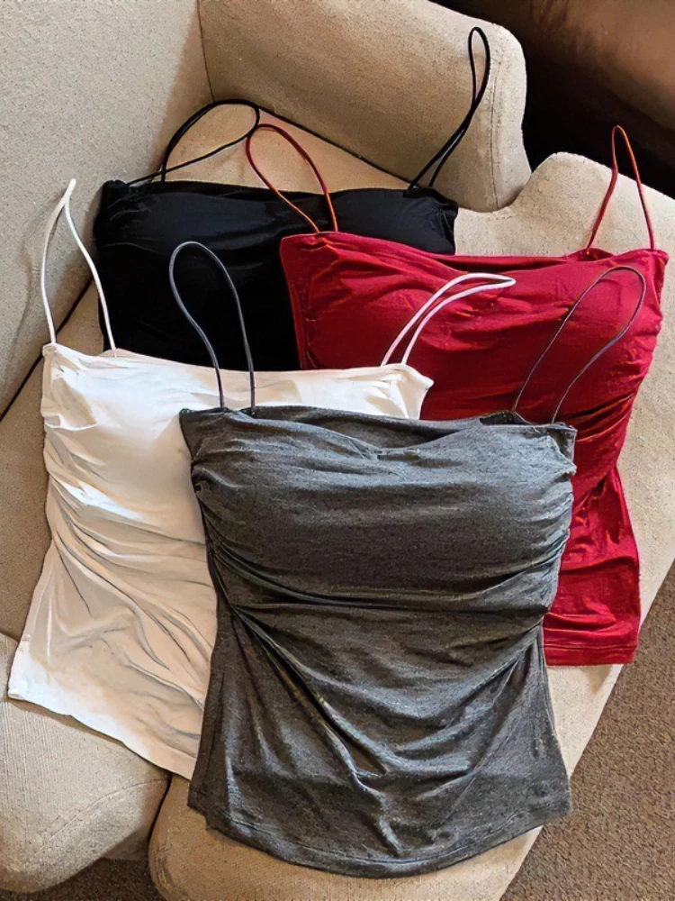 Neu im Sommer: Kurz geschnittenes Neckholder-Stil für Damen, Trendmode, Damen, Strand, Alltag, lässig, Tank-Top, Sommer-Camis