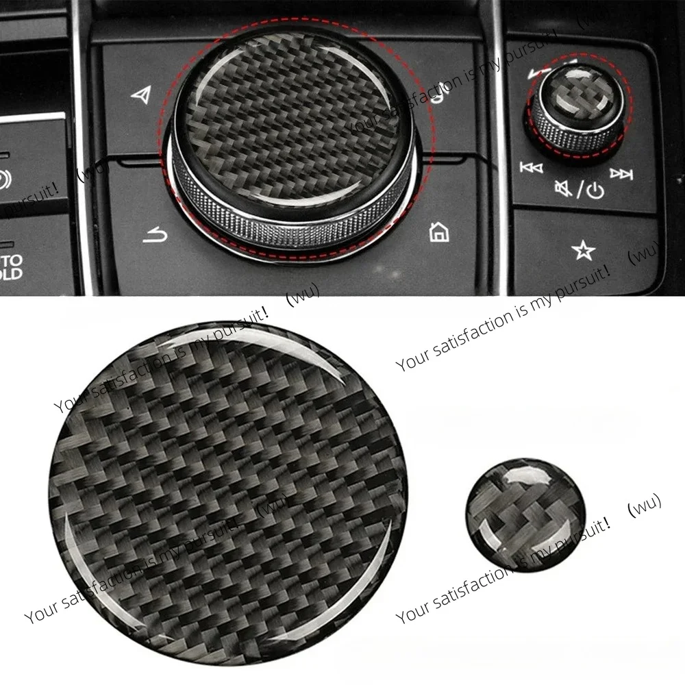 For Mazda 3 2020-2023 2Pcs Car Real Volume Button Cover Trim Auto Styling Carbon Fiber Car Accessories Interior Decoration