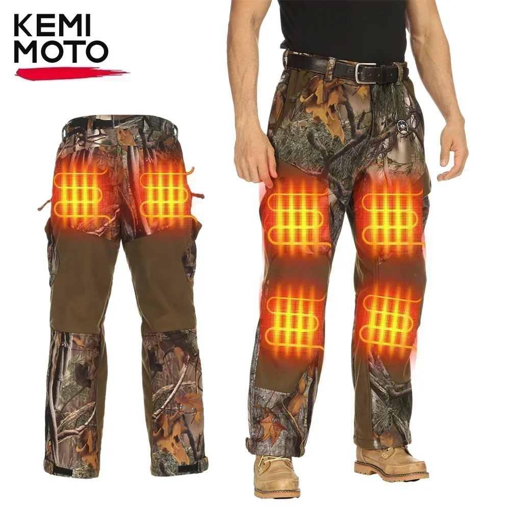 

KEMIMOTO Heated Pants Hunting Trousers Men Winter 6 Heating Areas 20000mAh Battery Waterproof Surface for Outdoor Hunt Equipment