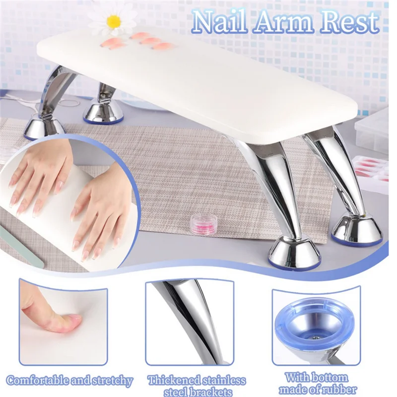 1pc couro do plutônio prego mão manicure resto braço suporte travesseiro suporte de almofada mesa apoio braço esteira unha polonês ferramenta prática