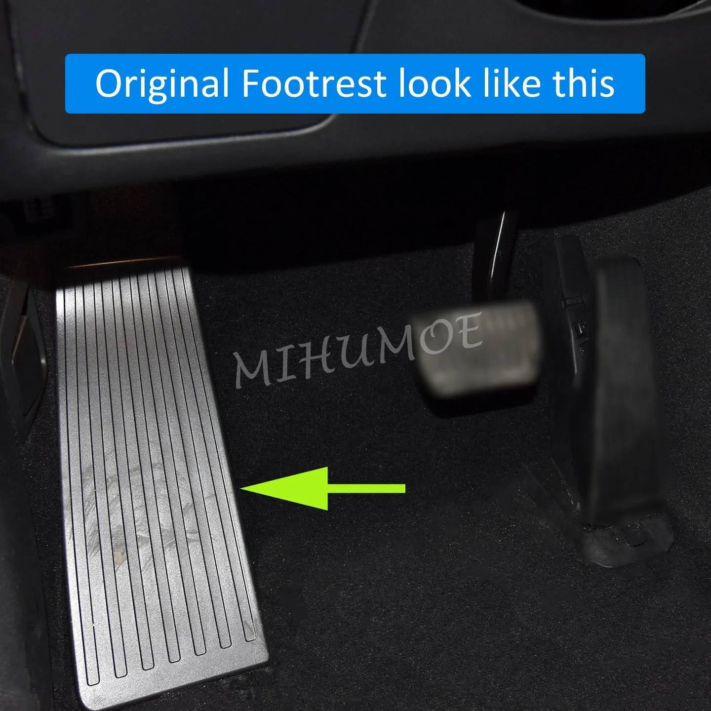 Footrest Foot Rest Dead Pedal Cover Overlay For Volvo XC90 2015-2023 T5 T6 D5 Accessories