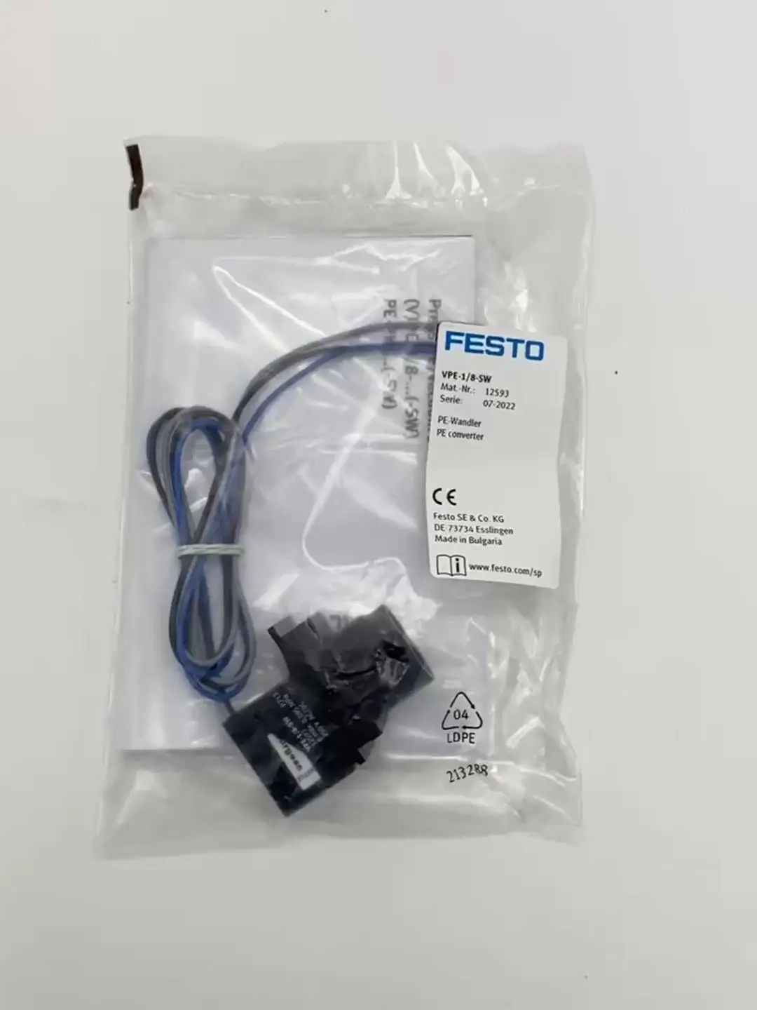 

Конвертер FESTO PE VPE-1/8-SW 12593