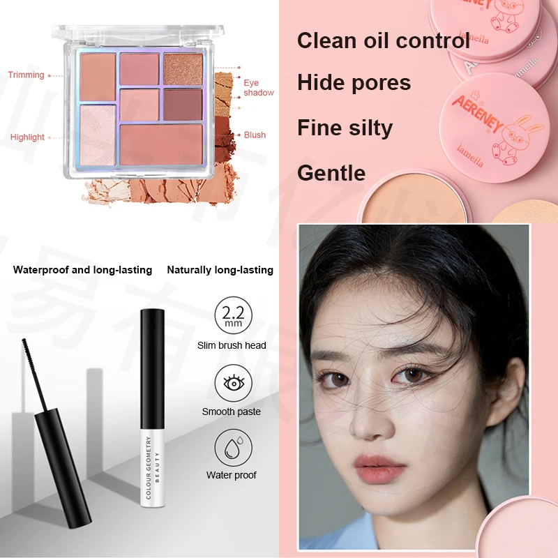47点セット 防水メイクアップセット BBクリーム アイブロ - Huda Beauty Makeup Kit のレビューと価格