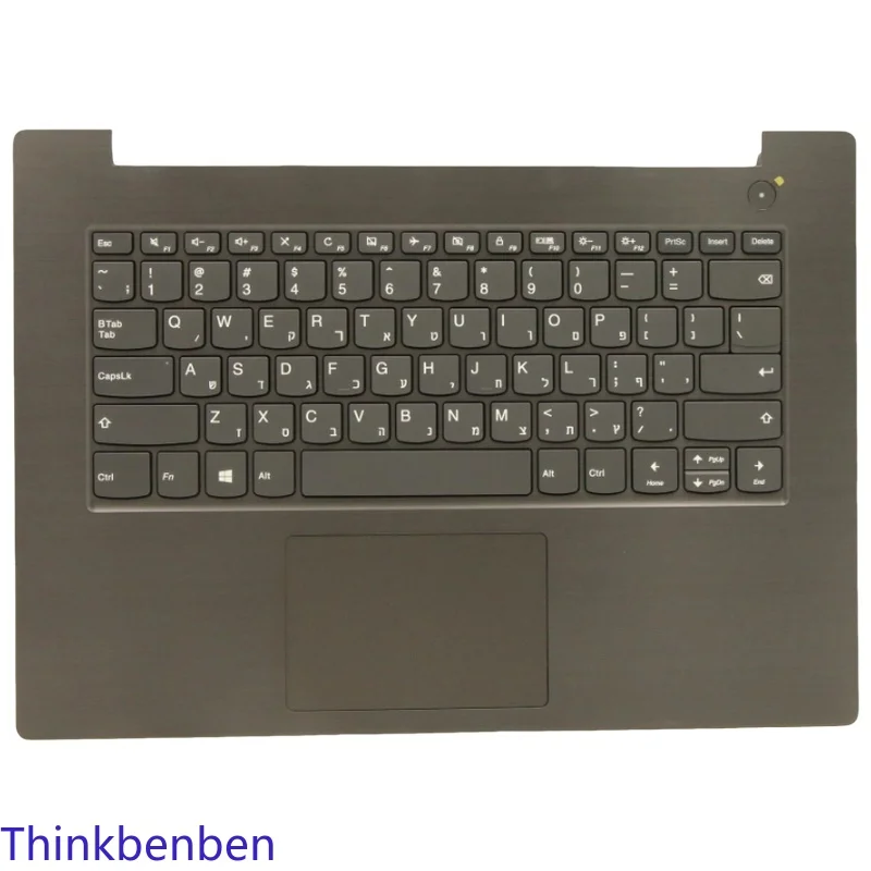 HB Hebrew (IL Israel) Iron Gray Keyboard Upper Case Palmrest Shell Cover For Lenovo V330 14 14IKB 14ISK 14ARR 5CB0Q64275