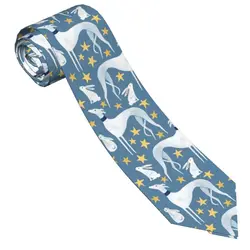 Neckties Greyhound Whippet Dog Neck Ties for Men Skinny Classic Accessories Wedding Accessories Cosplay Props