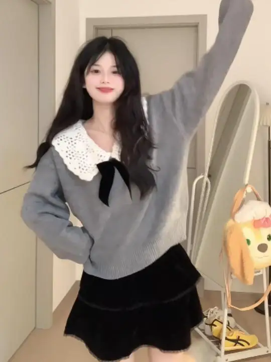 

Sweaters Jumpers Pullovers Women For Loose Tube Contrast Night Club Party Gala Multicolor Elegant Fashion Forward Fall Color Fit