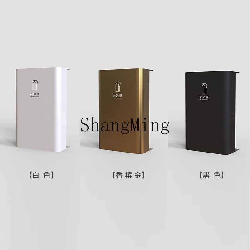 HJ stainless steel fire extinguisher box 2 pcs 4kg high-end floor paint fire box for shopping malls and hotels