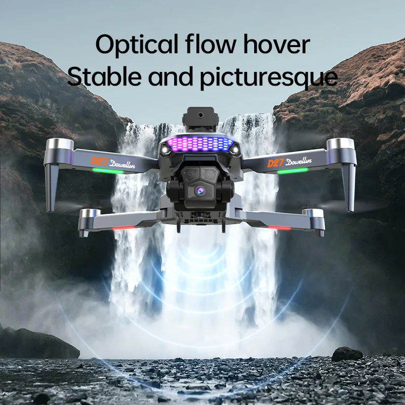 2025 D27 Pro MAX GPS Drone 8K Telecamera HD professionale 5G WIFI FPV 360 °   Quadricottero RC a grande schermo senza spazzole per evitare ostacoli