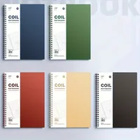 High Quality A5/B5 Spiral Notebook Thicken 120 Cream Pages Pocket Notebooks Lay-Flat Binding with Ring Binders Coil Notebook 4