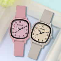 Light Thin Girls Quartz Watches Fashion Creative Small Dial Children Silicone Strap Quartz Wristwatches