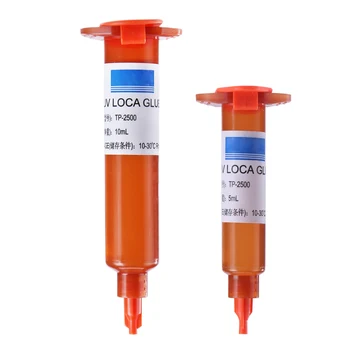 سائل الغراء UV Loca ، لاصق بصري شفاف لإصلاح الزجاج