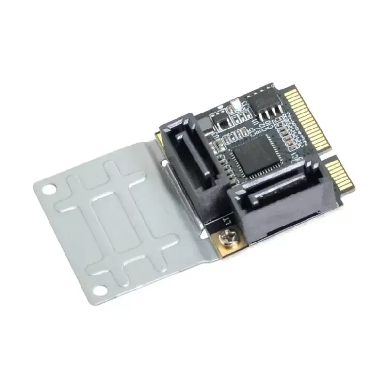 for Mini PCI-E to SATA 3.0 Expansion Card Adapter Converter Interface for SSD HDD Hard Disk Drive Semi-High Speed Rail