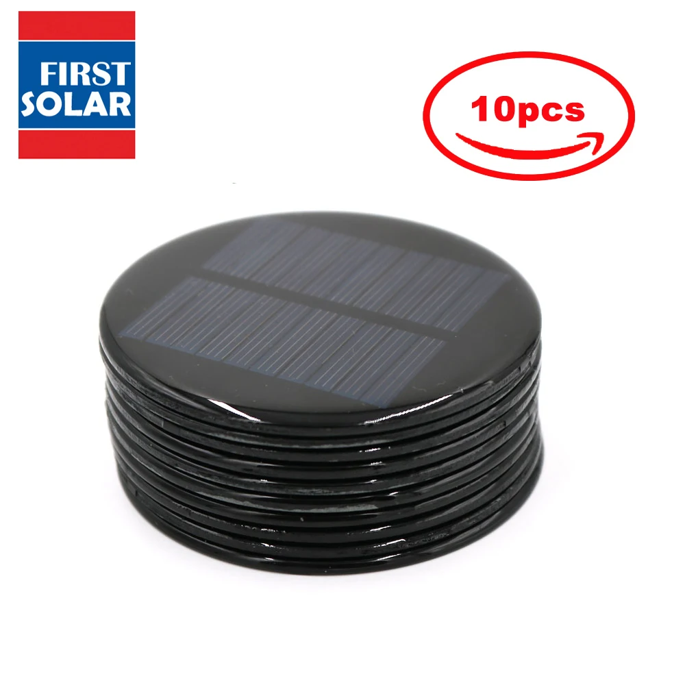 10pcs x 80 120 160 mm DIY Mini Polycrystalline Silicon Solar Cell 80 180 350 mA Module Circle Round Solar Panel Epoxy Board