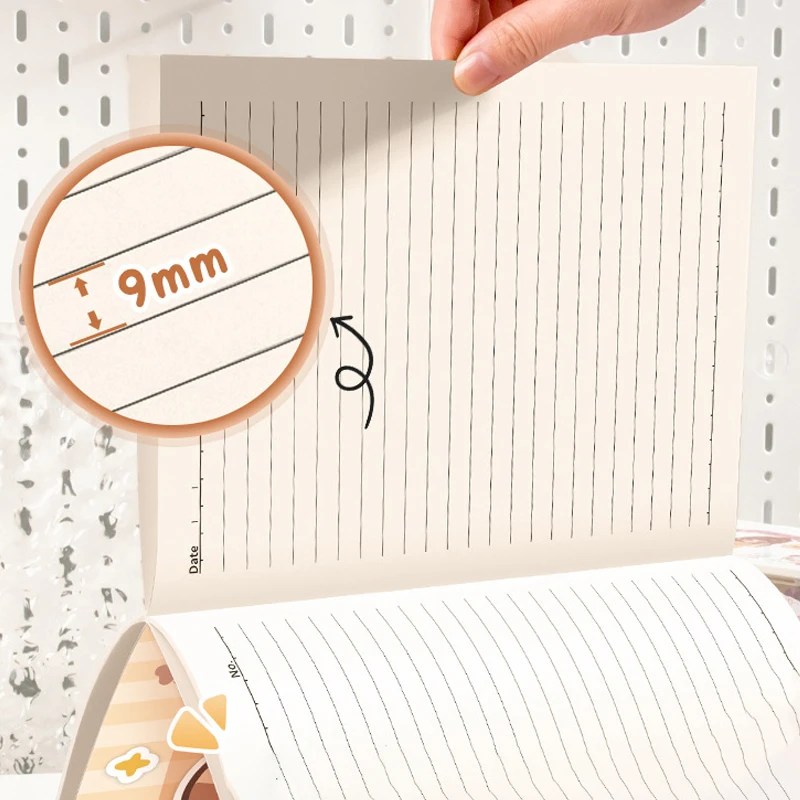 4Pcs Cartoon Capybara Tasche Bücher Tragbare Mini Notebook Kawaii Handbuch Student Verdickt Notebook Student Schreibwaren Geschenke